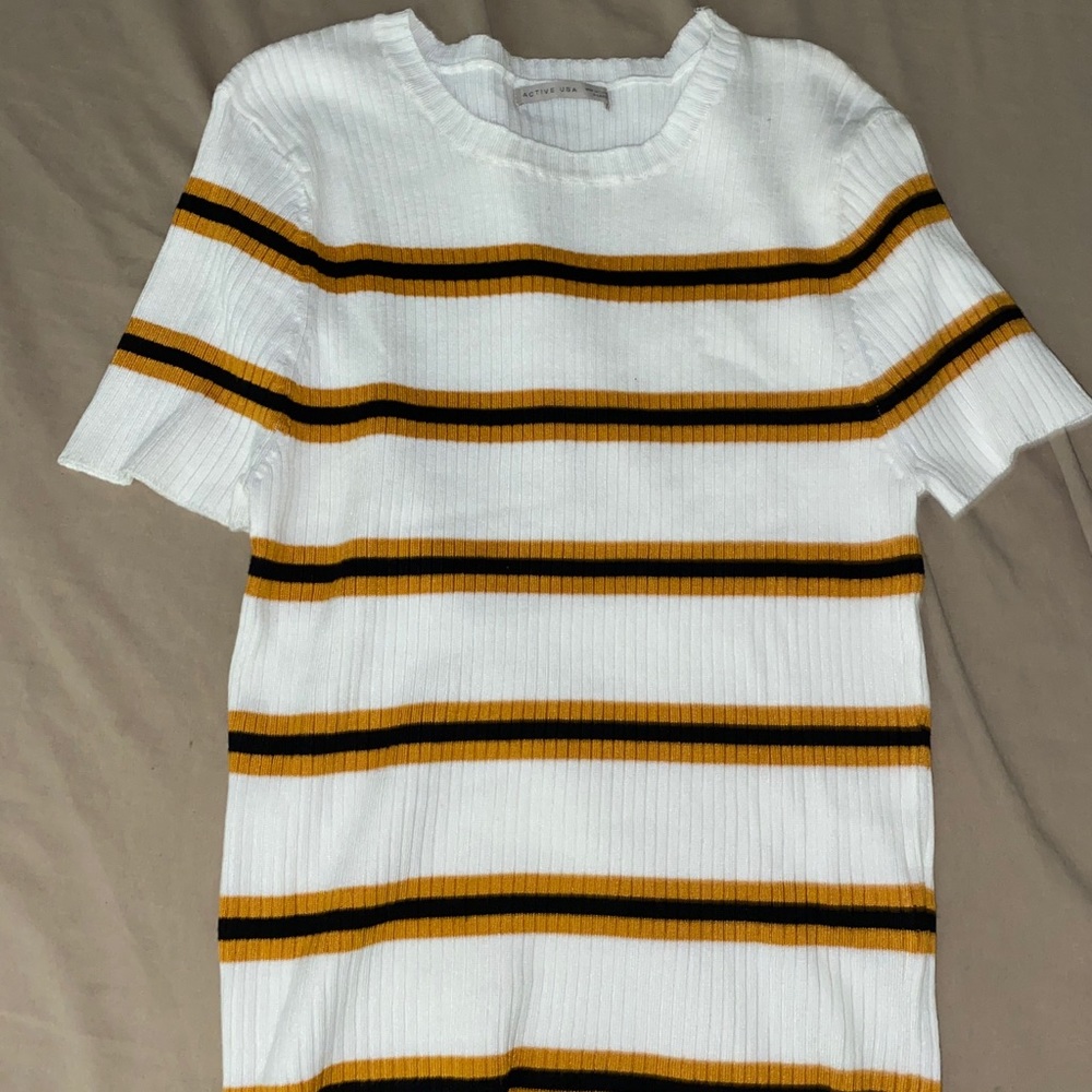White and Gold Tee